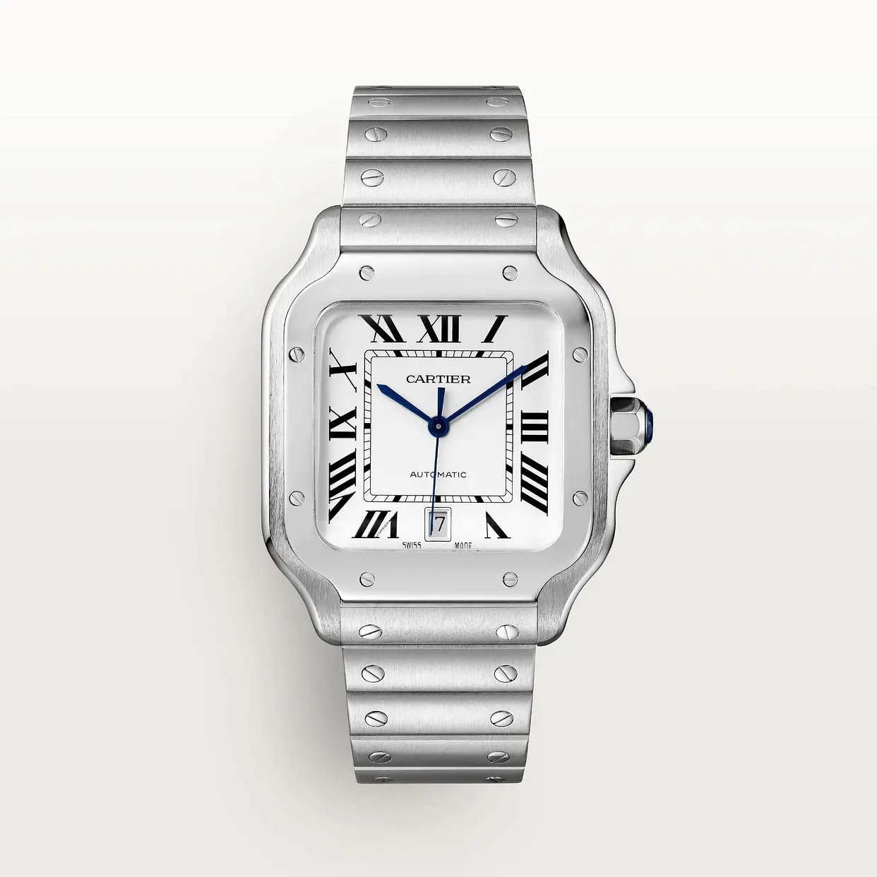 Cartier Santos Large Model Classic Silver WSSA0018