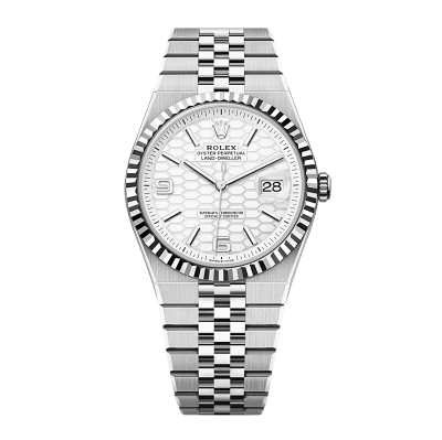 Land-Dweller 40 Oystersteel and white gold