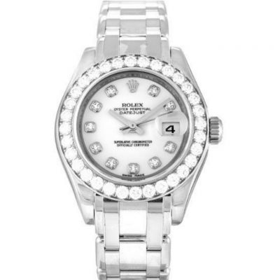 Replica Rolex Pearlmaster 29mm White Dial 80299